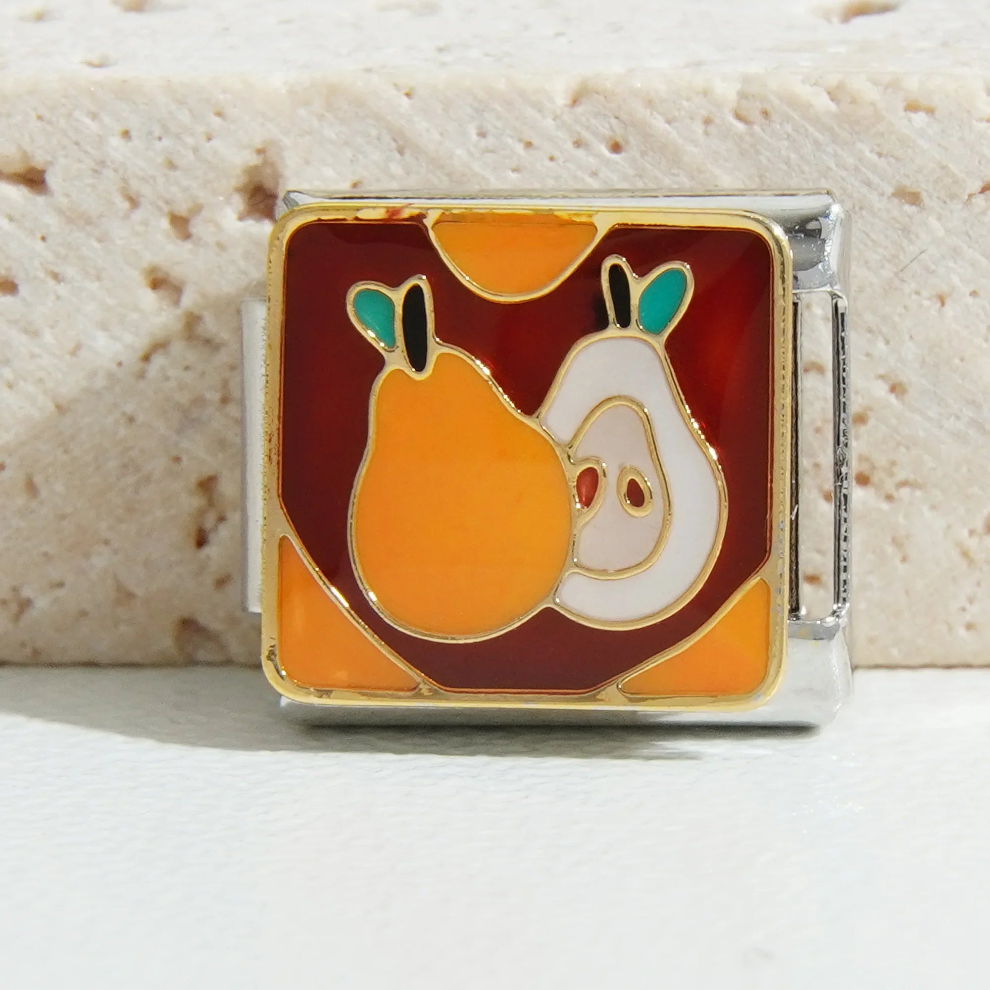 Silver Aesthetic Italian Charms - Fruit Collection