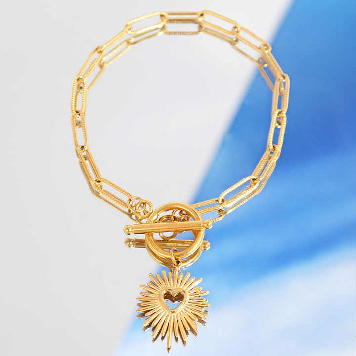 Radiating Love Bracelet - Gold Edition