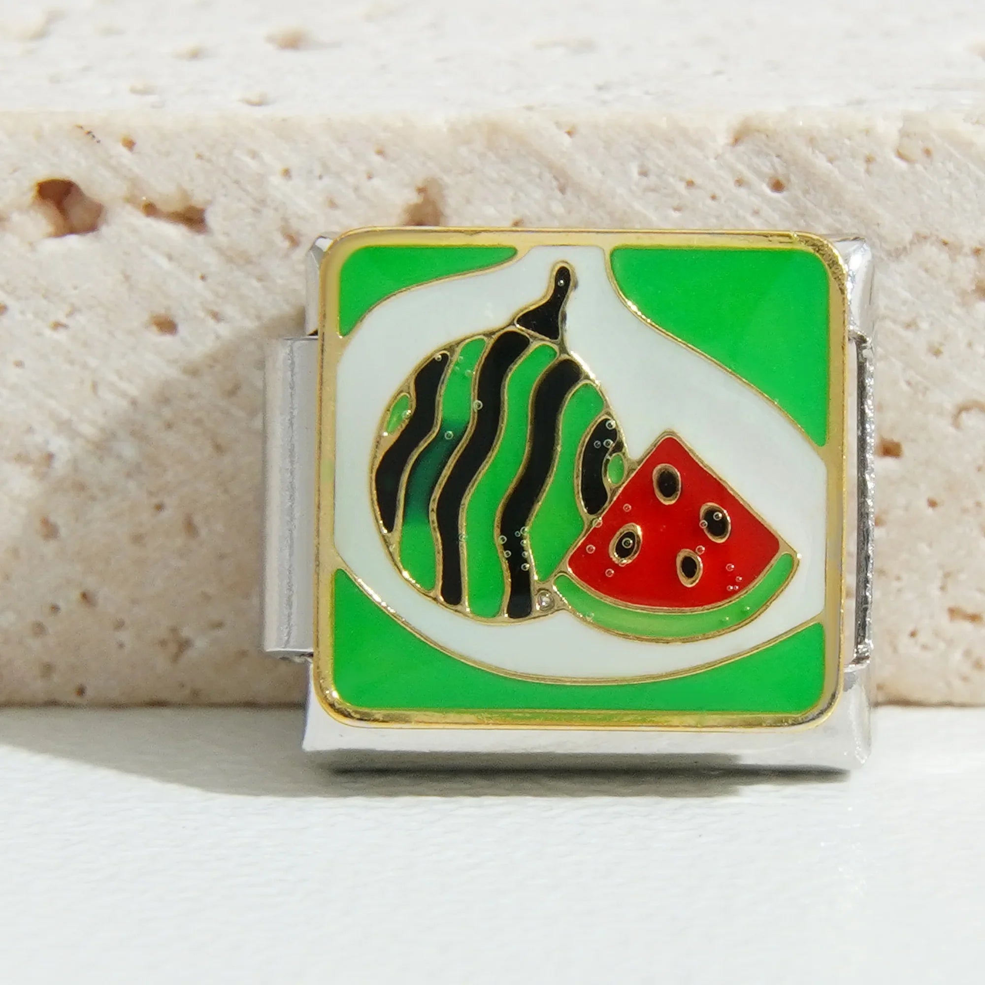 Silver Aesthetic Italian Charms - Fruit Collection