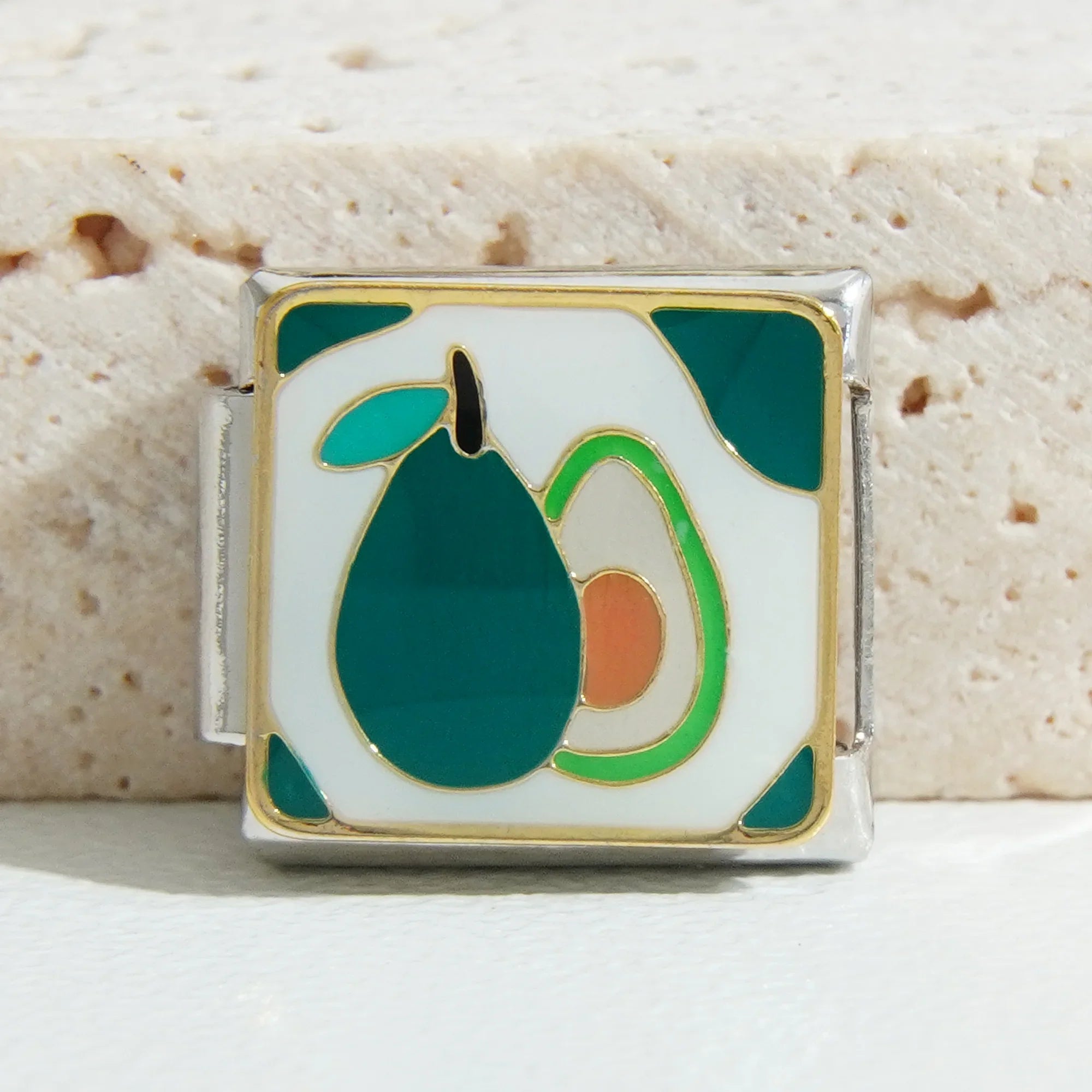 Silver Aesthetic Italian Charms - Fruit Collection