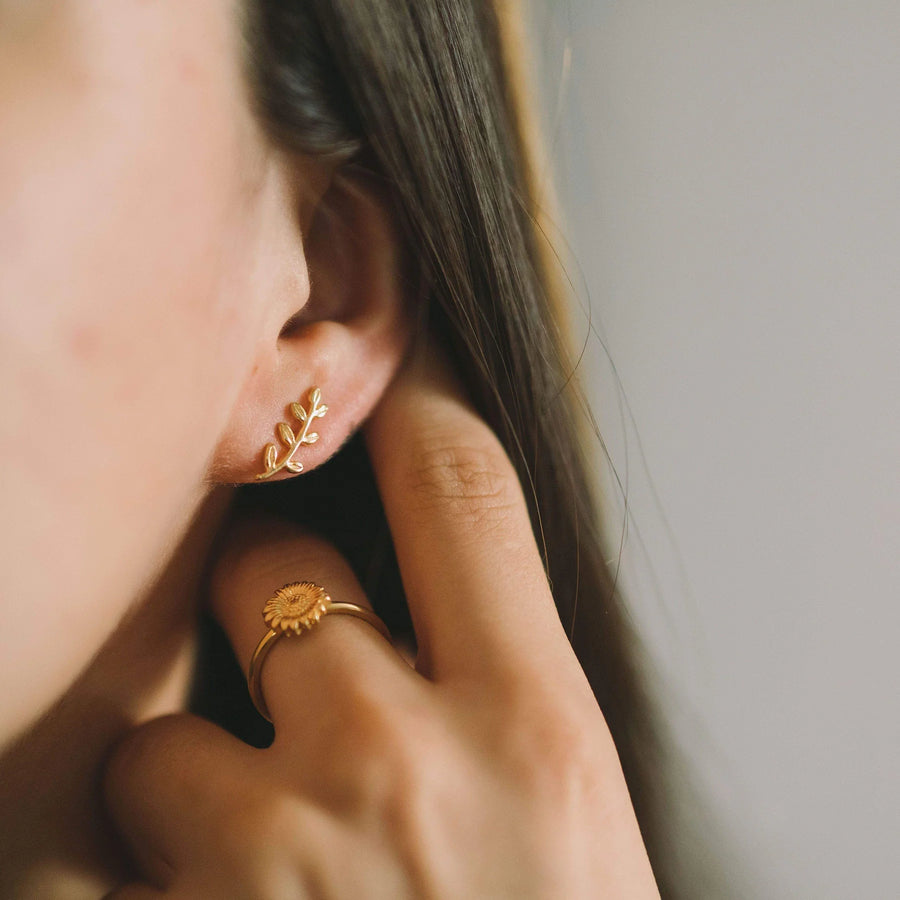 Olive Leaf Earrings