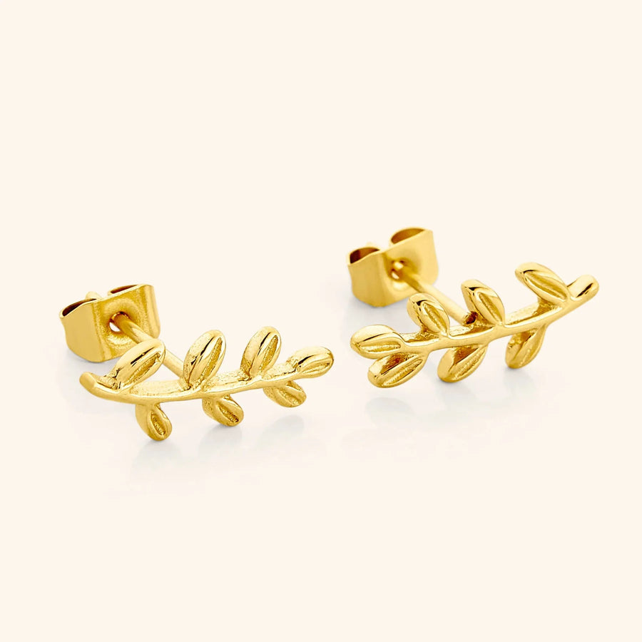 Olive Leaf Earrings