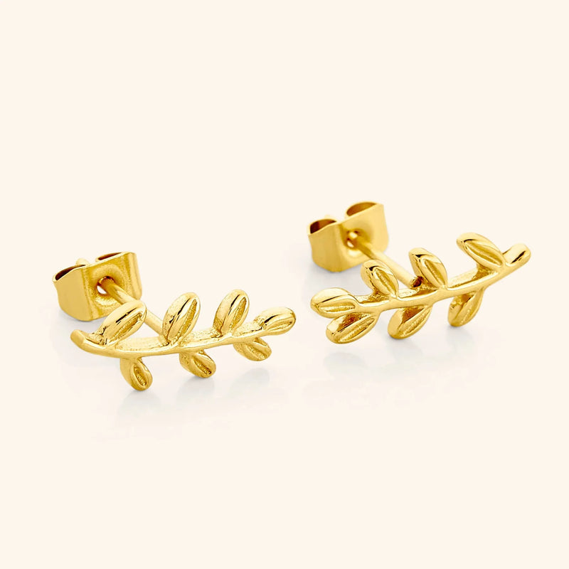 Olive Leaf Earrings