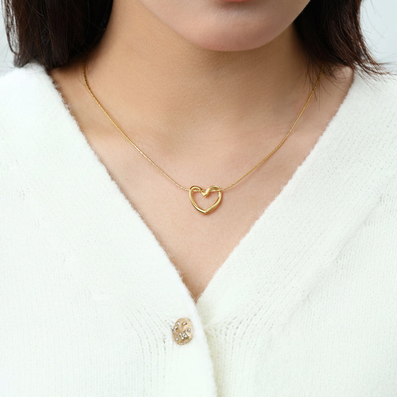 Amora Open Heart Necklace product view 2