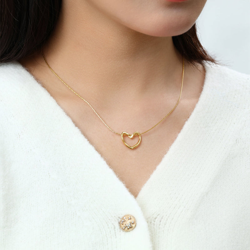 Amora Open Heart Necklace product view 4