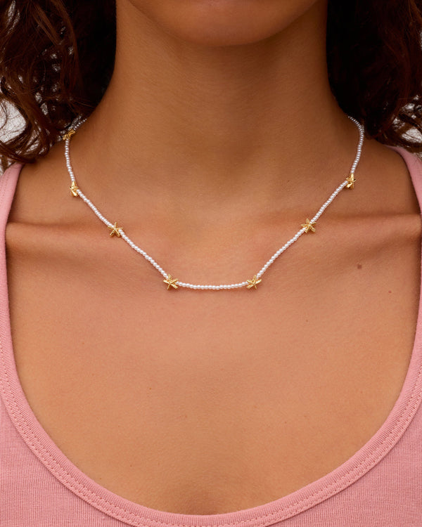 Aster Starfish Pearl Necklace