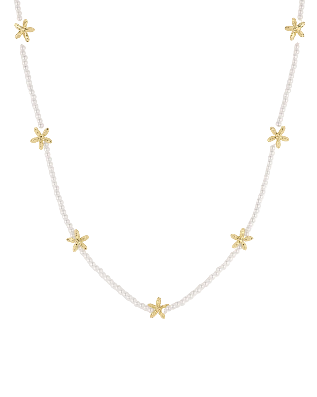 Aster Starfish Pearl Necklace