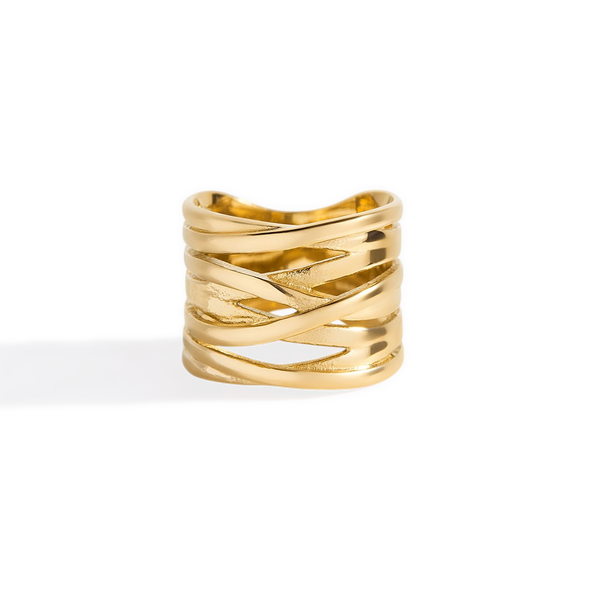 Avena Sculptural Wrap Ring