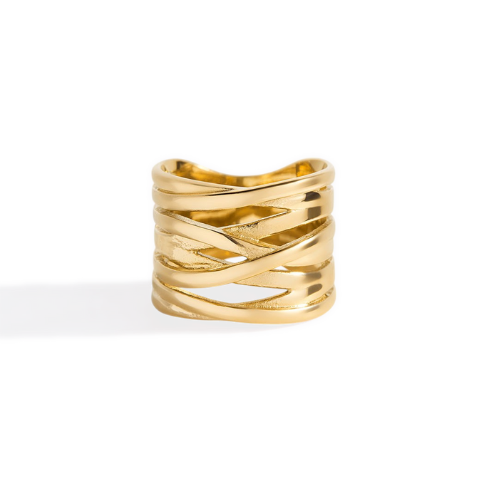 Avena Sculptural Wrap Ring