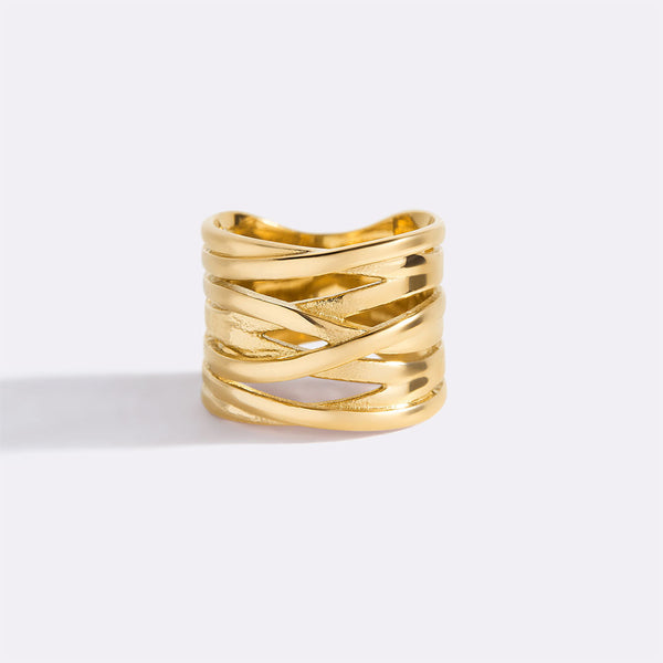Avena Sculptural Wrap Ring