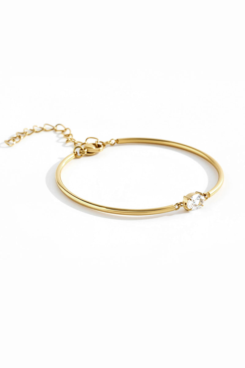 Calista gemstone cuff flat lay