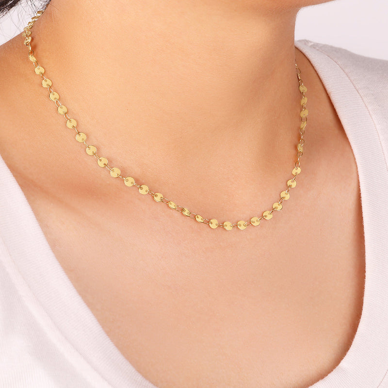 Celine Polished Disc Choker view 4
