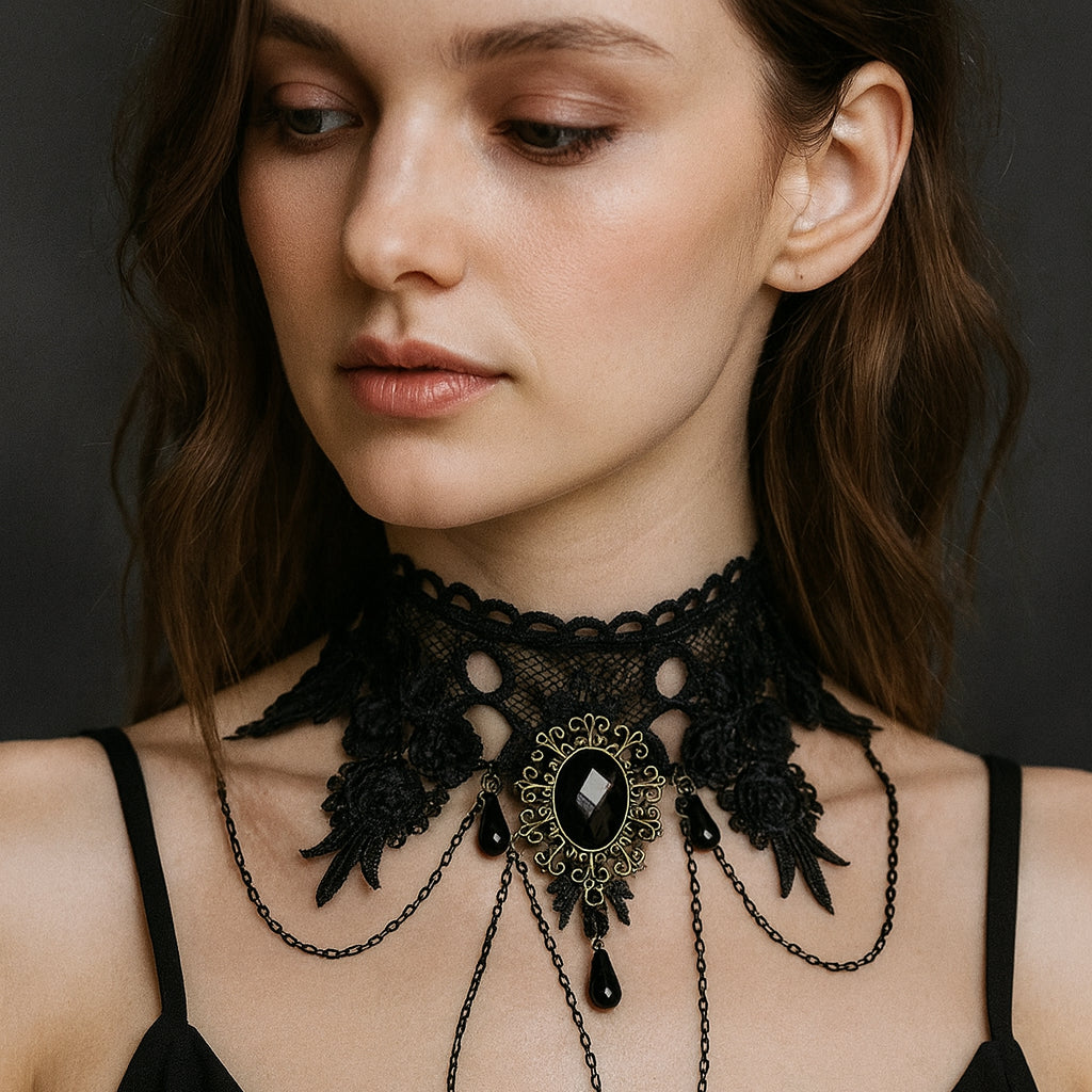 Victorian Lace Choker Necklace