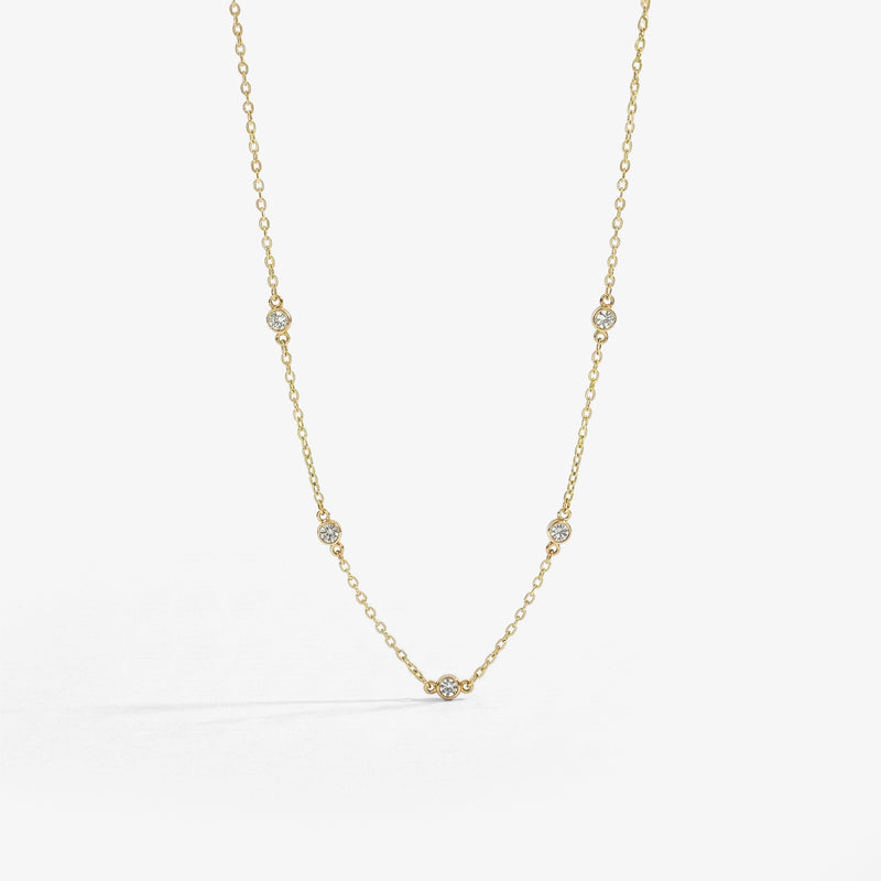 Estelle CZ Station Necklace product view 4