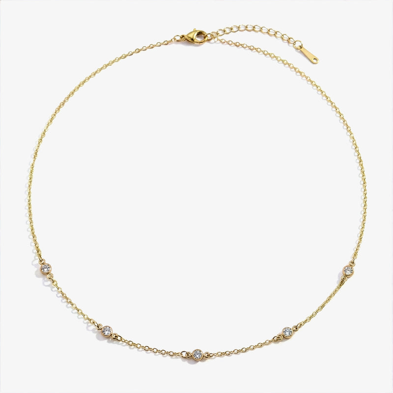 Estelle CZ Station Necklace product view 5