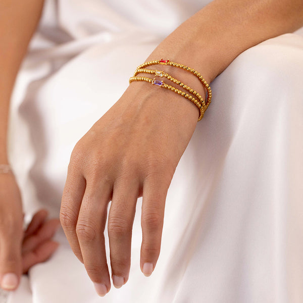 Beaded Birthstone Bracelet