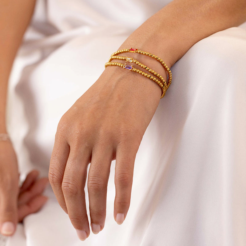 Beaded Birthstone Bracelet