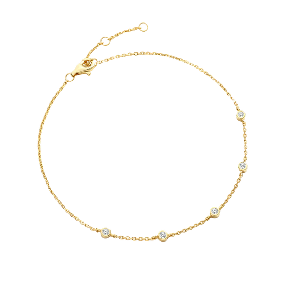 Bezel Set Diamond Bracelet