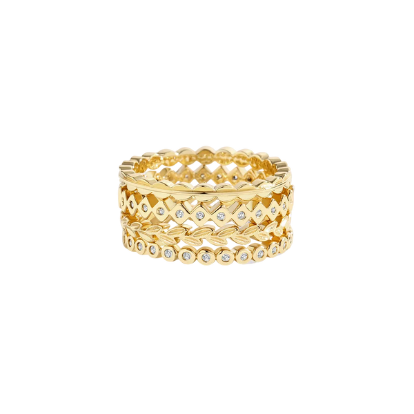 Dainty Gold Mini Ring Set