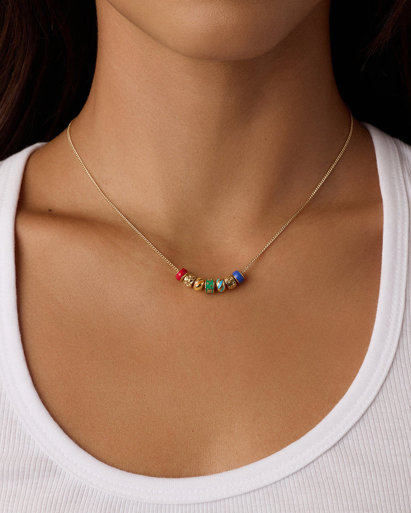 Fortuna Enamel Talisman Necklace view 2