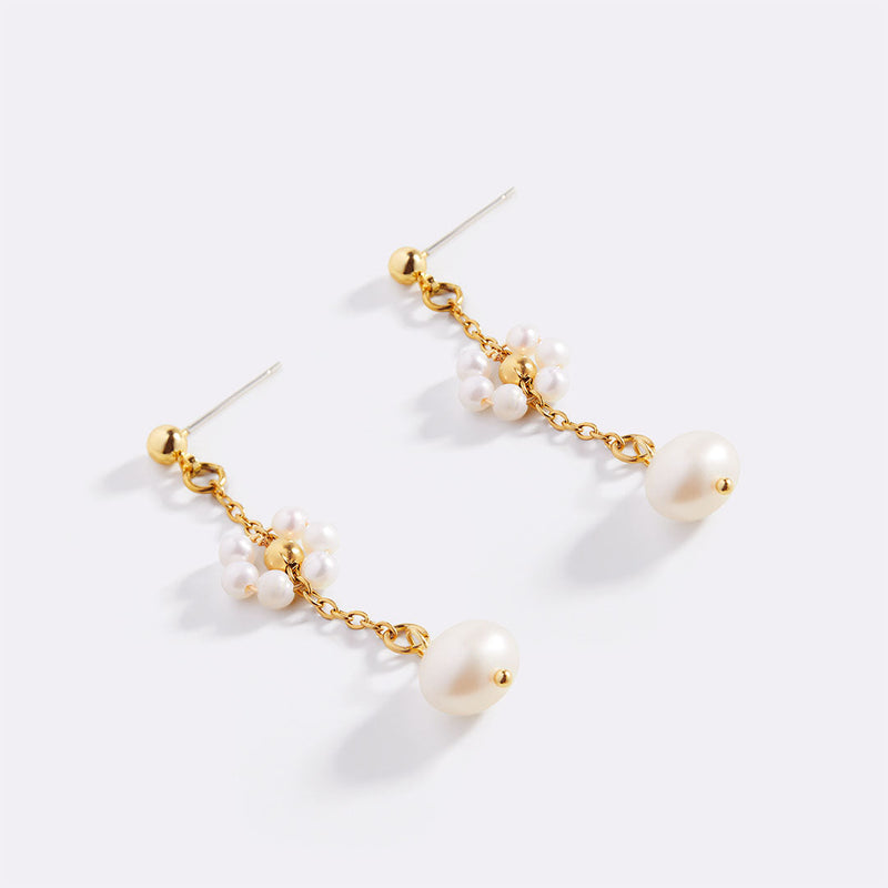 Marielle pearl bloom earrings alternate view