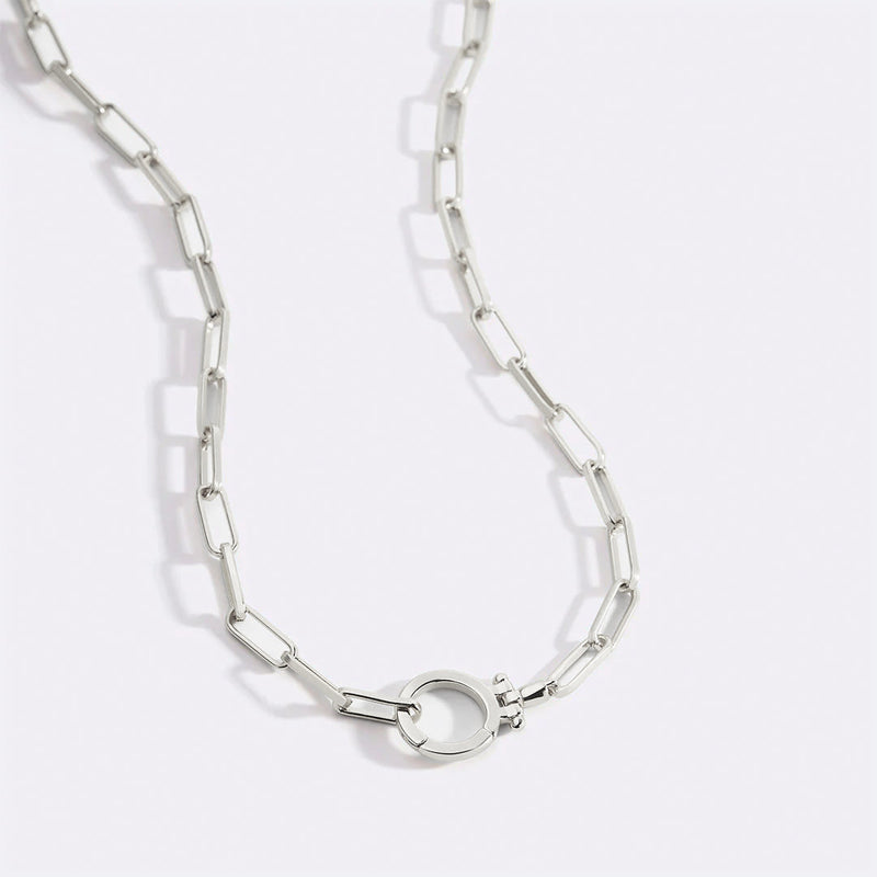 Mira Paperclip Chain Necklace product view 14