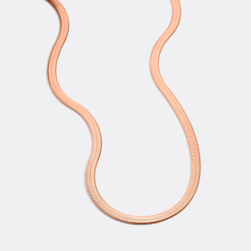 Siena Herringbone Chain Necklace product view 49