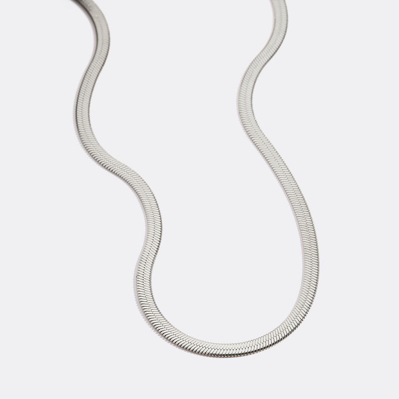 Siena Herringbone Chain Necklace product view 51