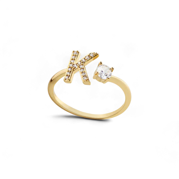 Signature Pavé Initial Ring